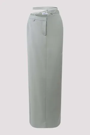 Asymmetric Tailored Midi Skirt