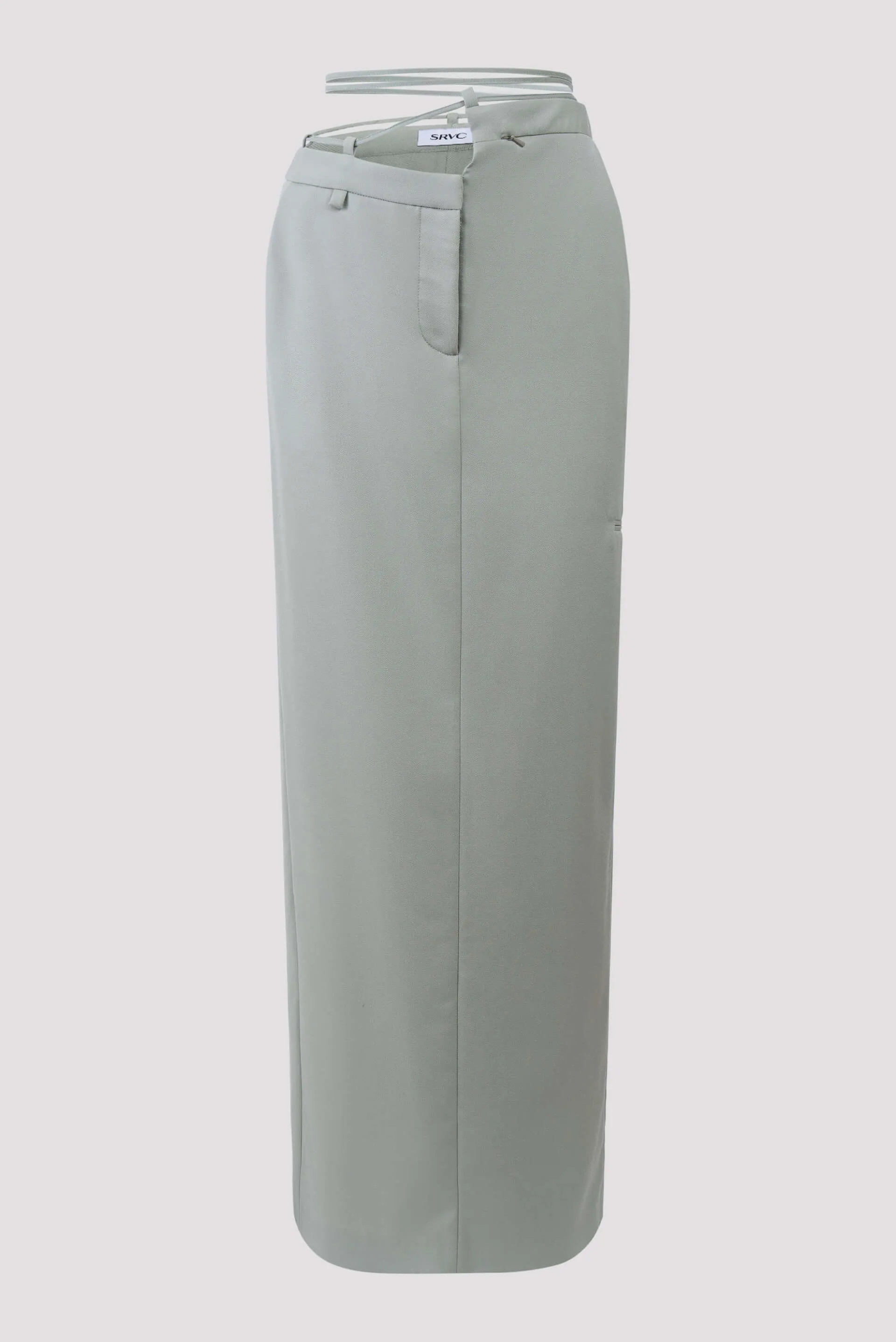 Asymmetric Tailored Midi Skirt