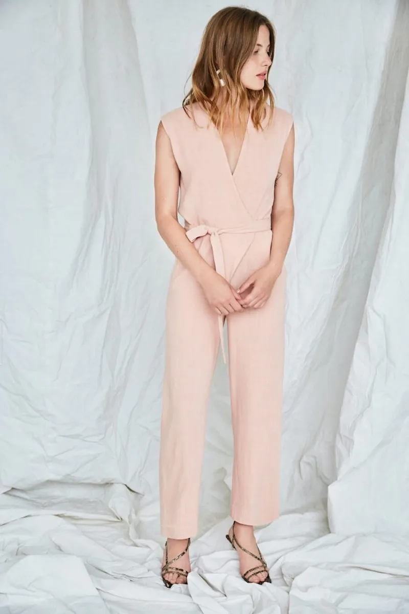 Au Salon Jumpsuit in Litchi