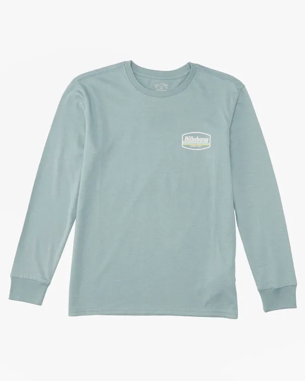 Billabong Toddler Walled L/S Tee-Washed Blue