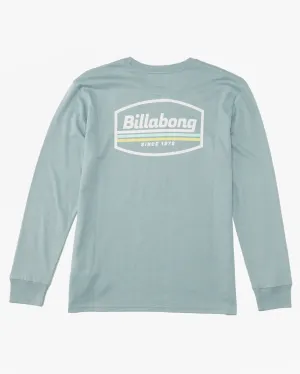 Billabong Toddler Walled L/S Tee-Washed Blue