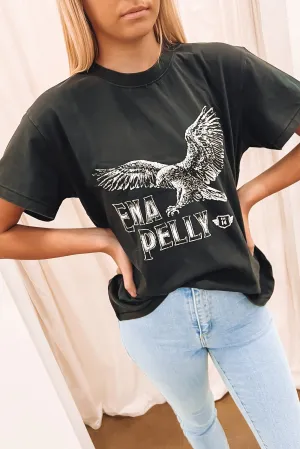 Bird Of Prey Tee Washed Black