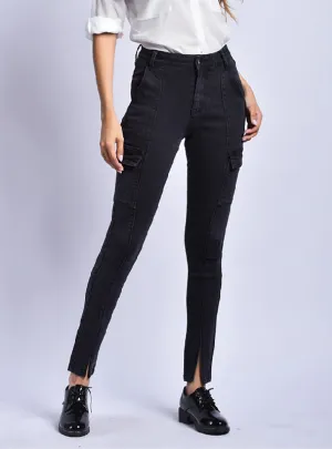 Black Nine-minute Jeans Pants