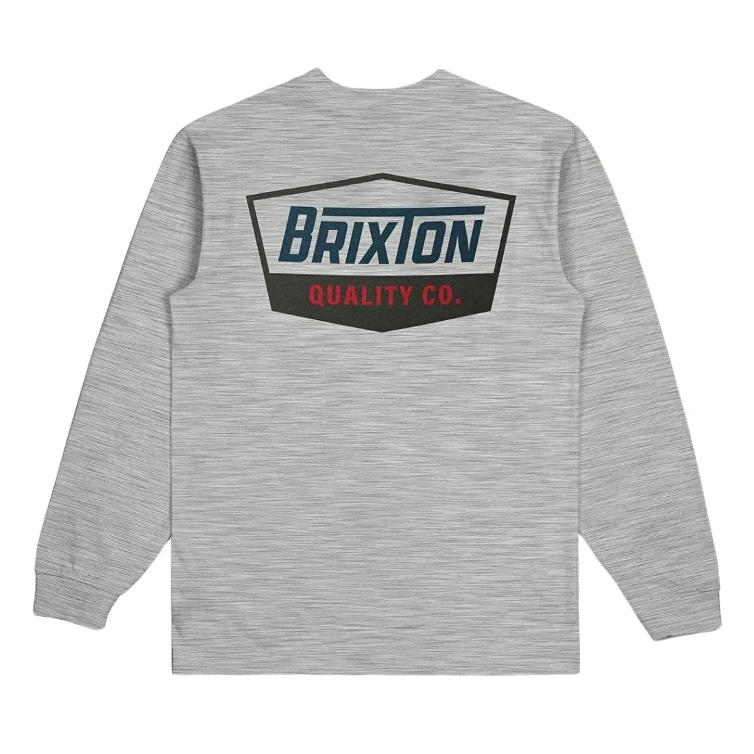 Brixton Regal T-Shirt - Heather Grey/Navy/Brown