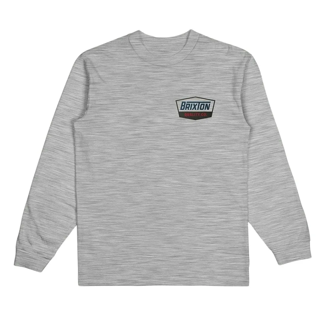 Brixton Regal T-Shirt - Heather Grey/Navy/Brown