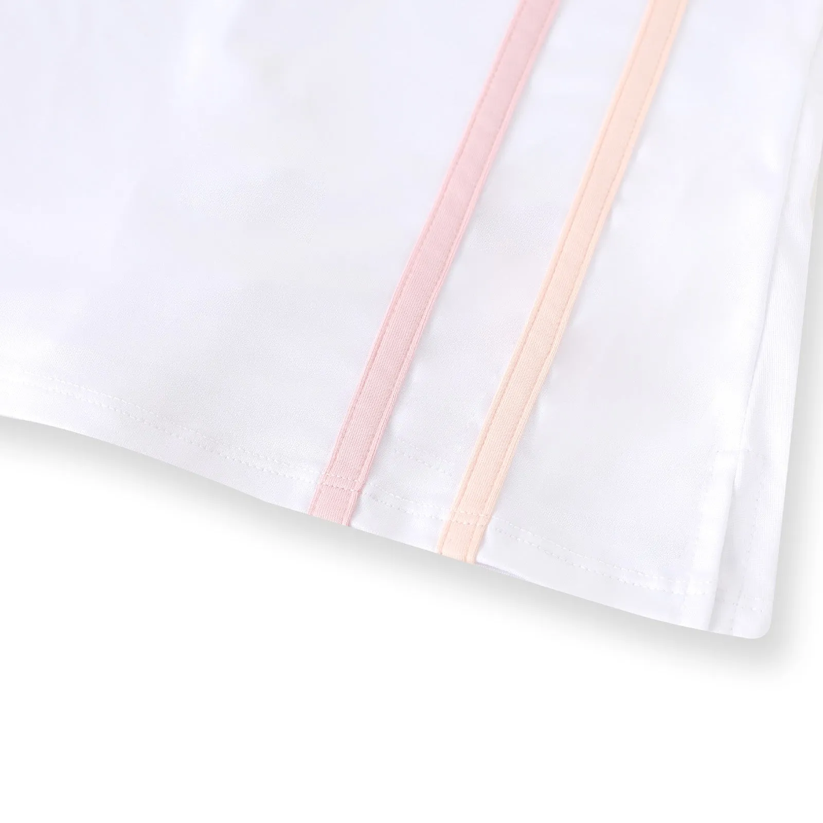Carnival Lights White Racer Stripe Skirt