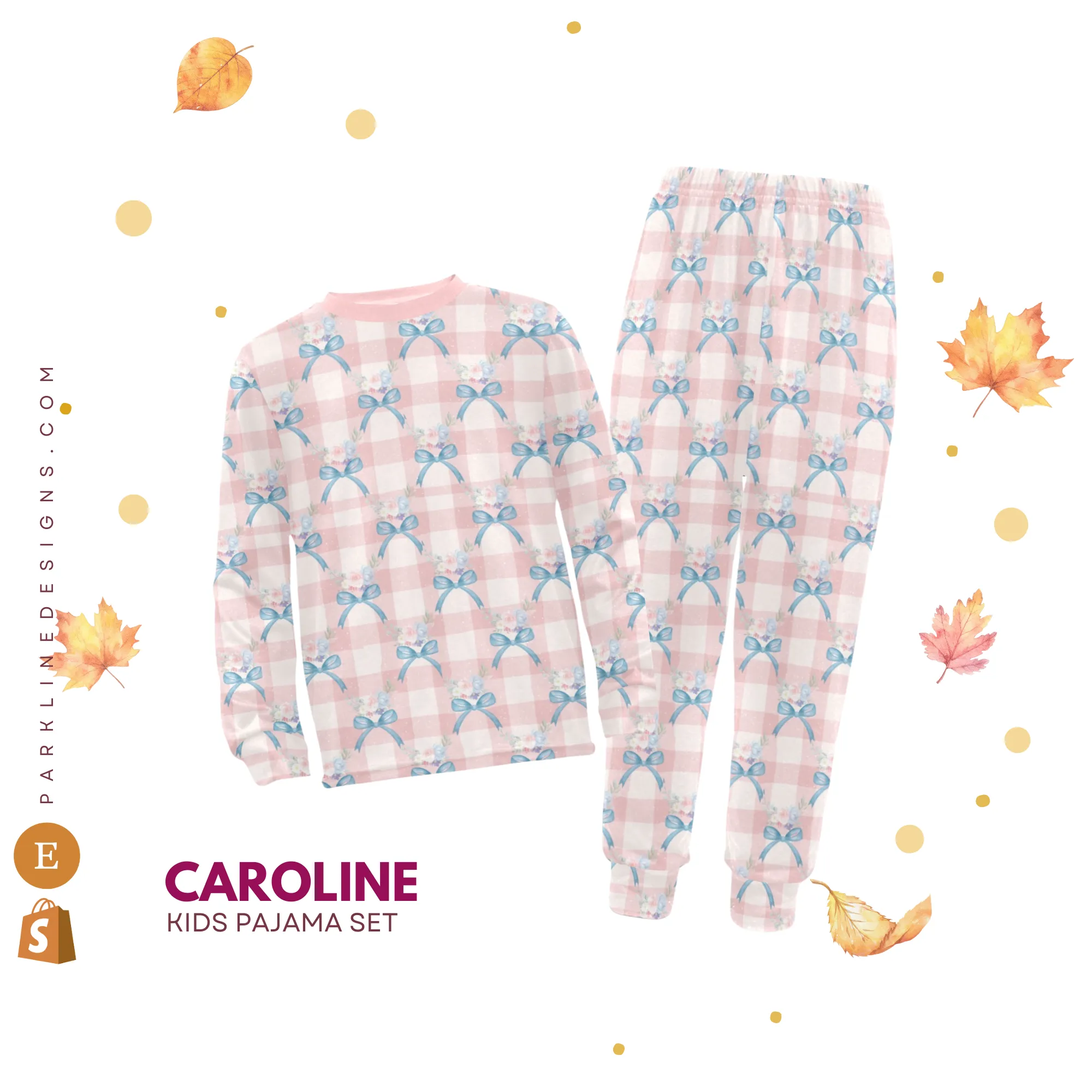 Caroline | Pajama Set for Girls | Elegant & Comfortable Sleepwear for Kids