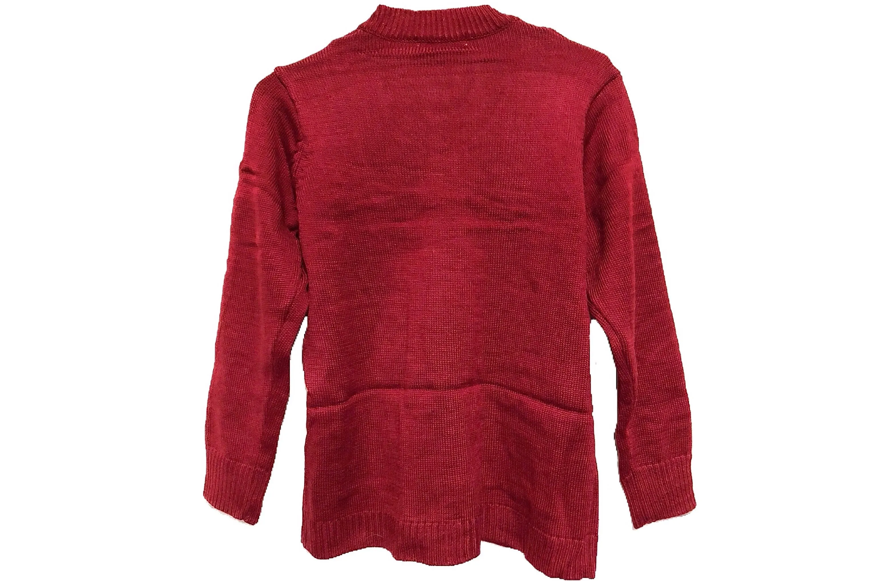 Chunky Cable Knit Sweater Cardigan (Wine Red)