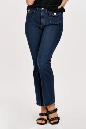Dear John Jeanne Super High Rise Cropped Flare Jeans