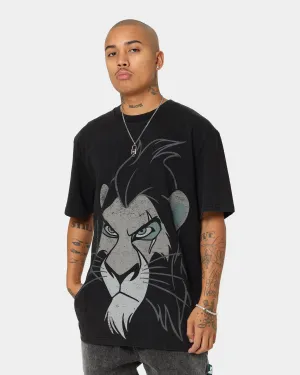 Disney Scar Vintage T-Shirt Washed Black