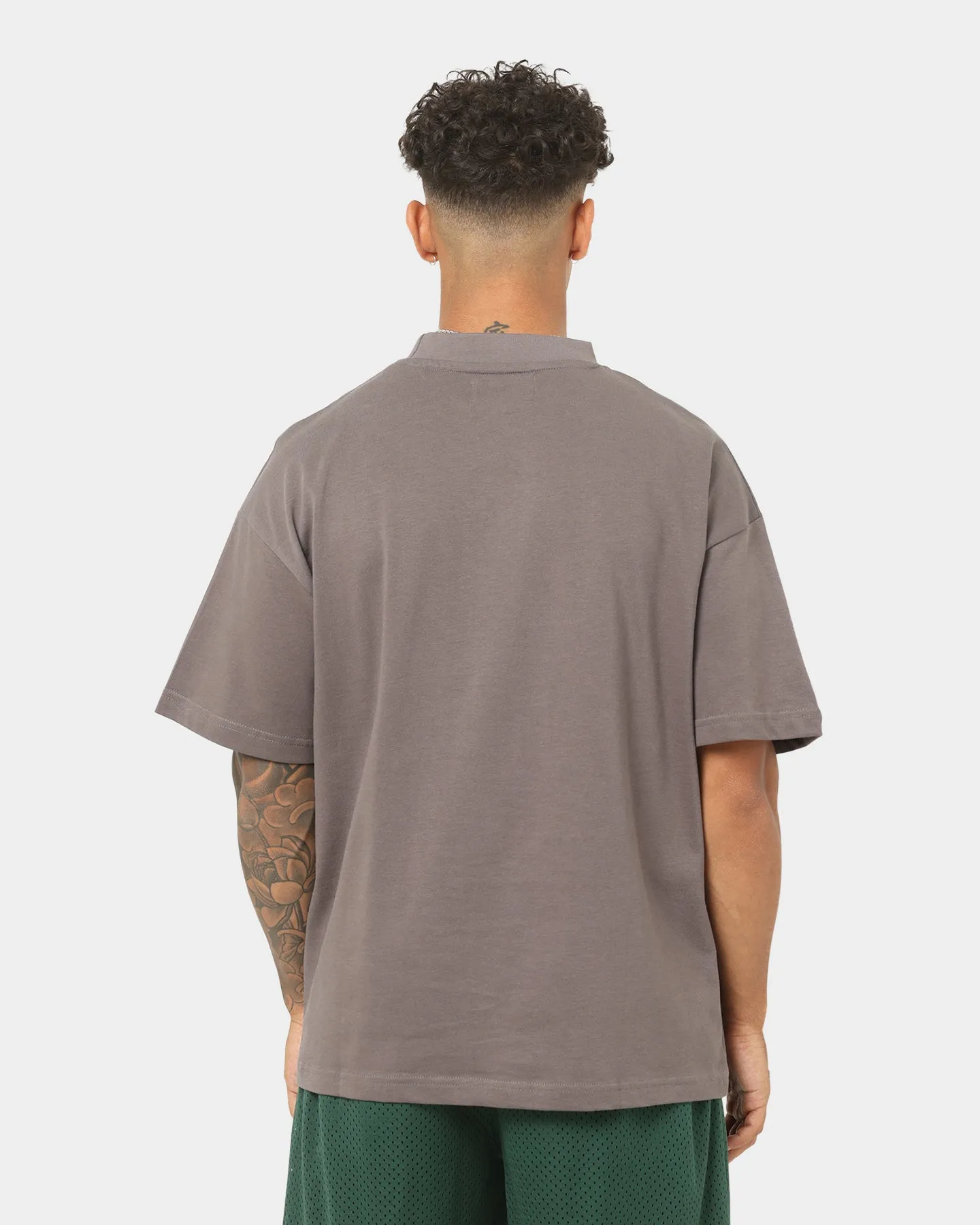 EN ES Origins High Neck T-Shirt Vintage Charcoal