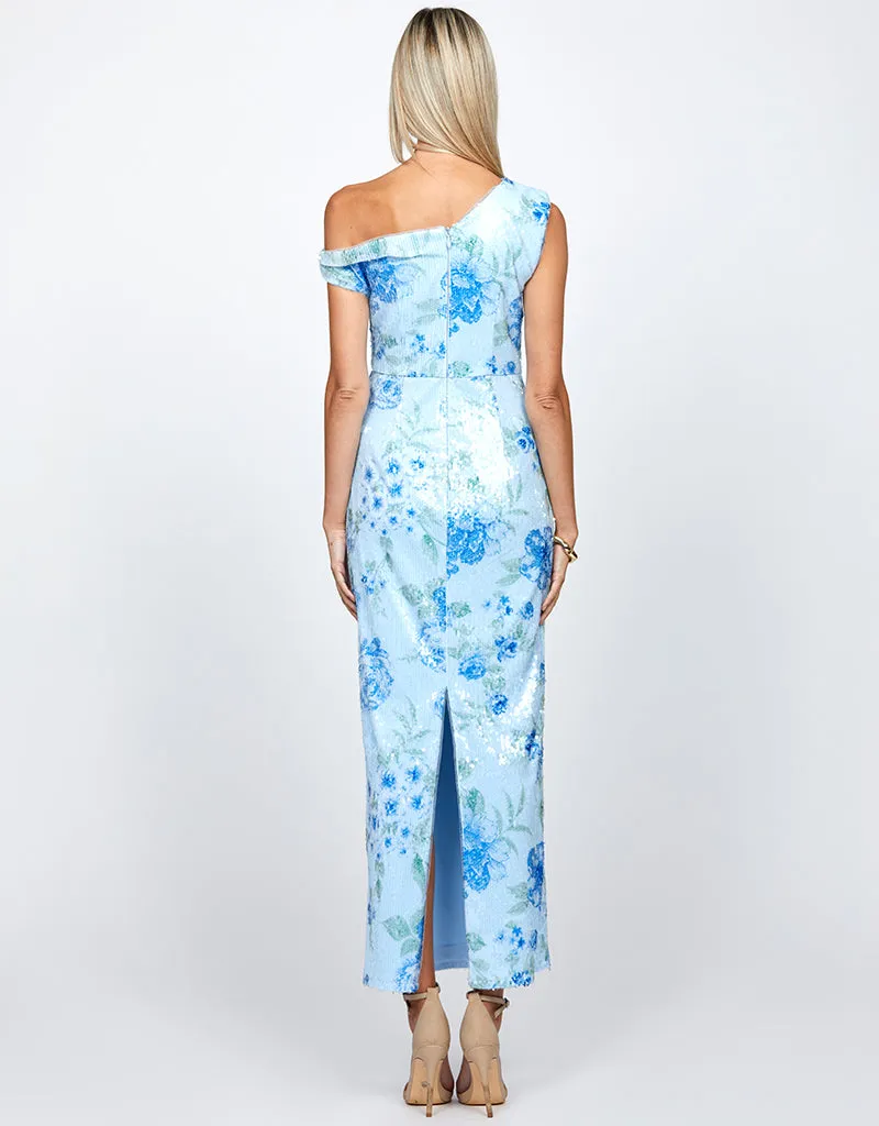 FIONA ONE SHOULDER MIDAXI BL72D31L