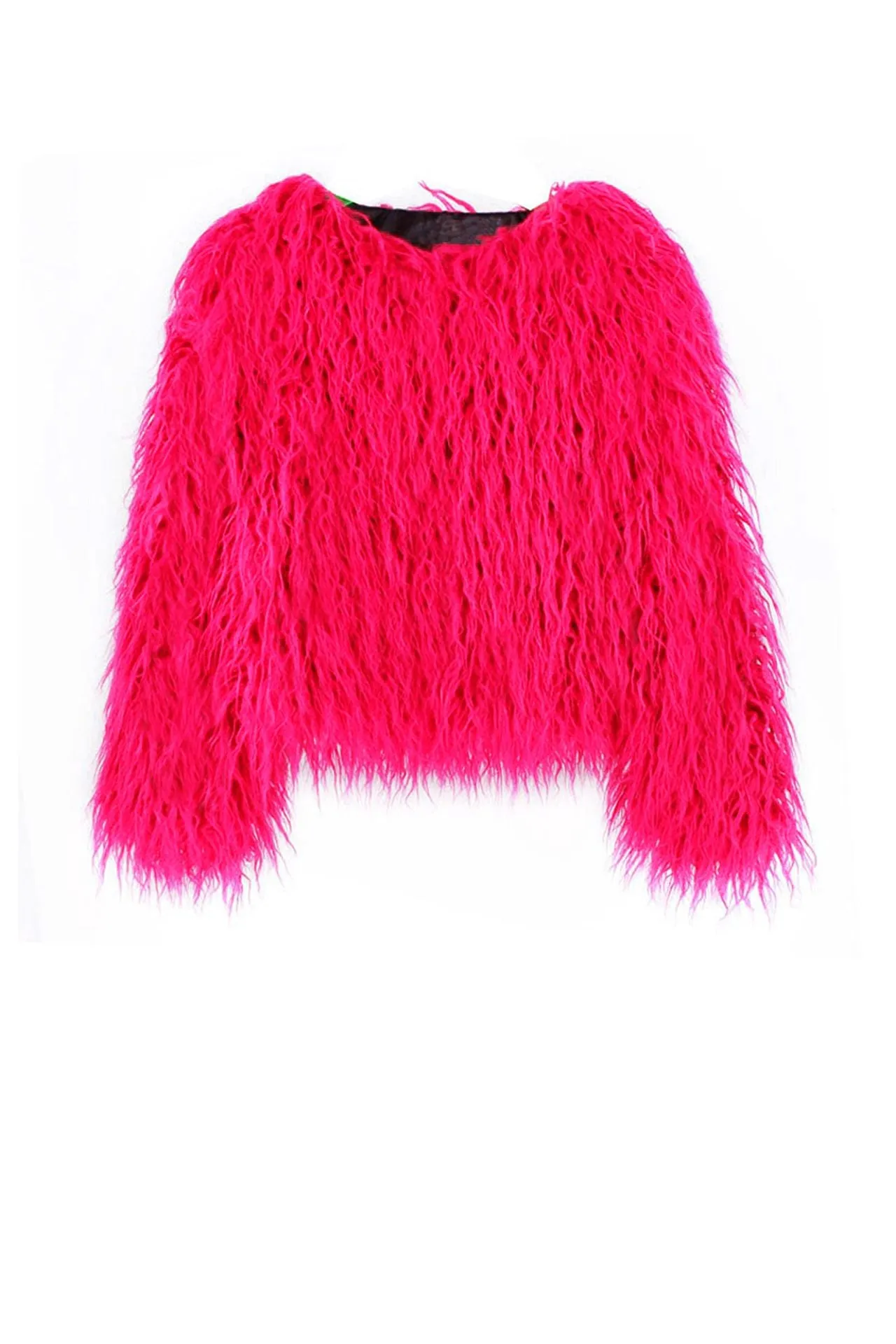 Fuchsia Fur Jacket