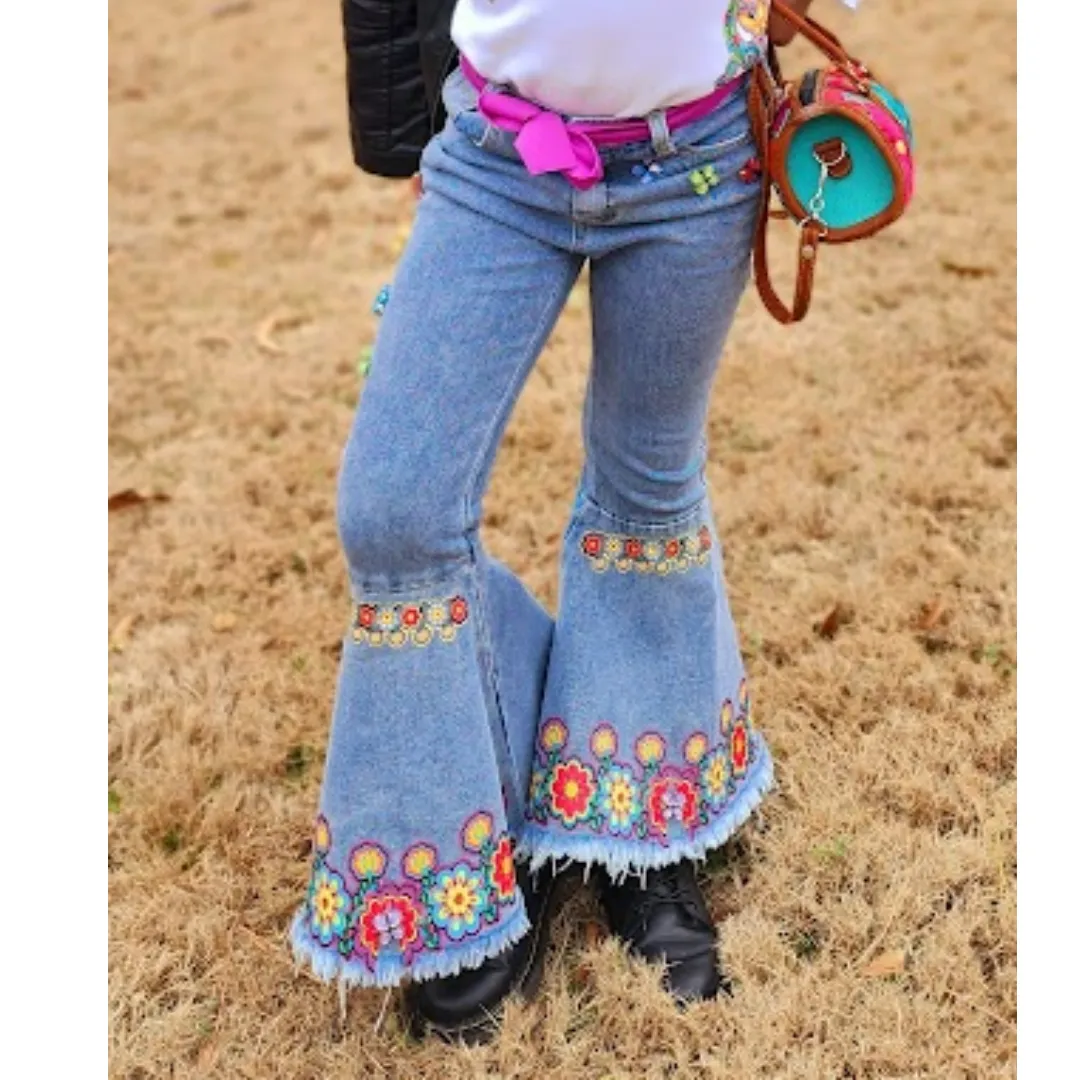 Girls Flare Jeans - Custom Option Available