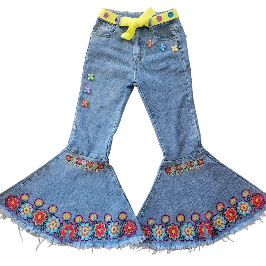 Girls Flare Jeans - Custom Option Available