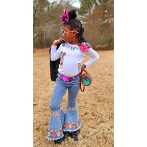 Girls Flare Jeans - Custom Option Available