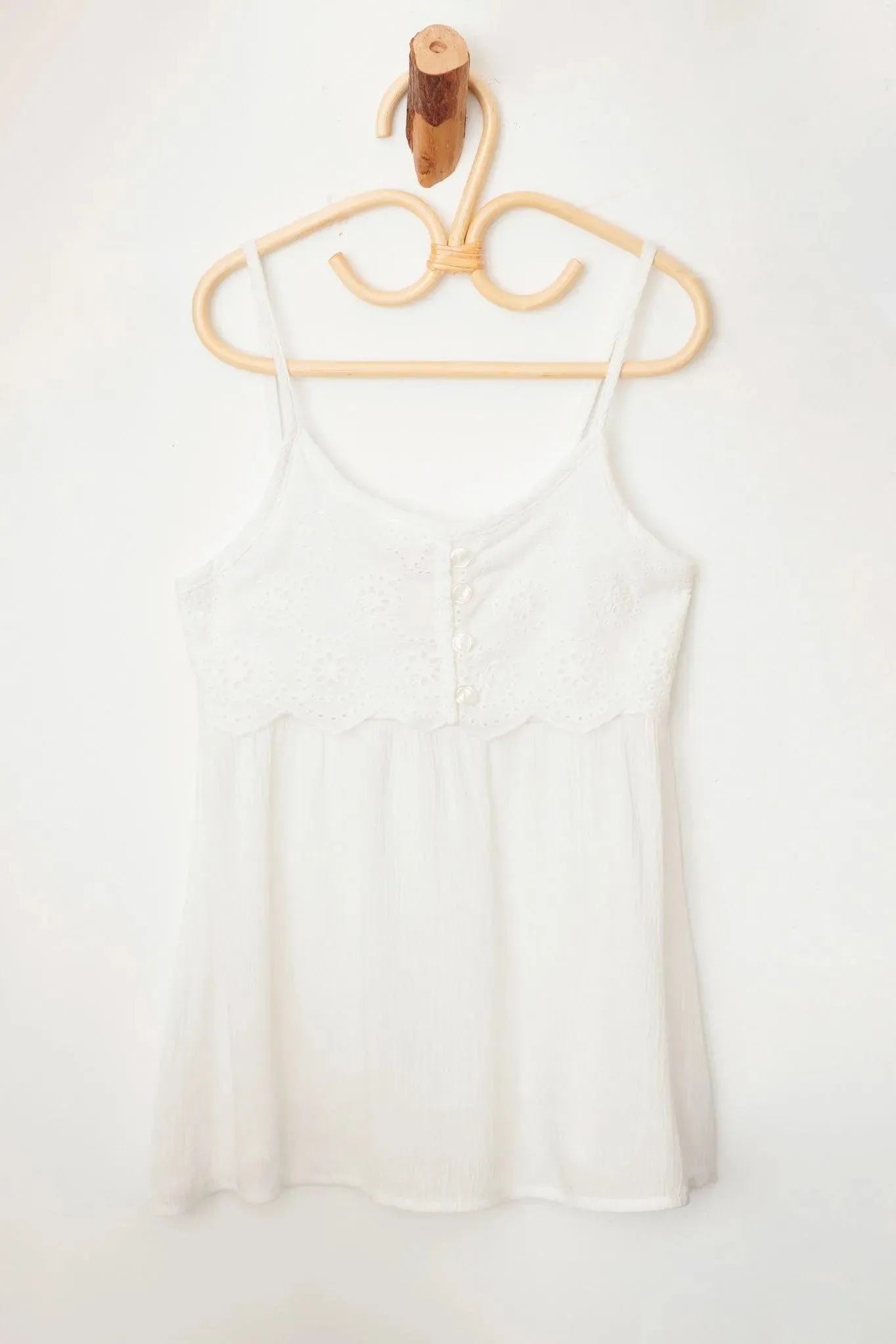 Girls Western Sleeveless Floral Embroidered Top