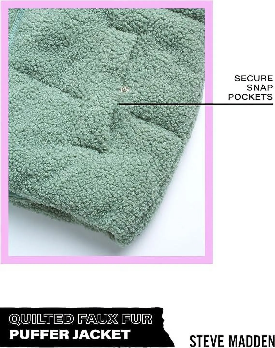 Girls’ Winter Jacket – Sherpa Fleece Quilted Puffer Coat - ZB153
