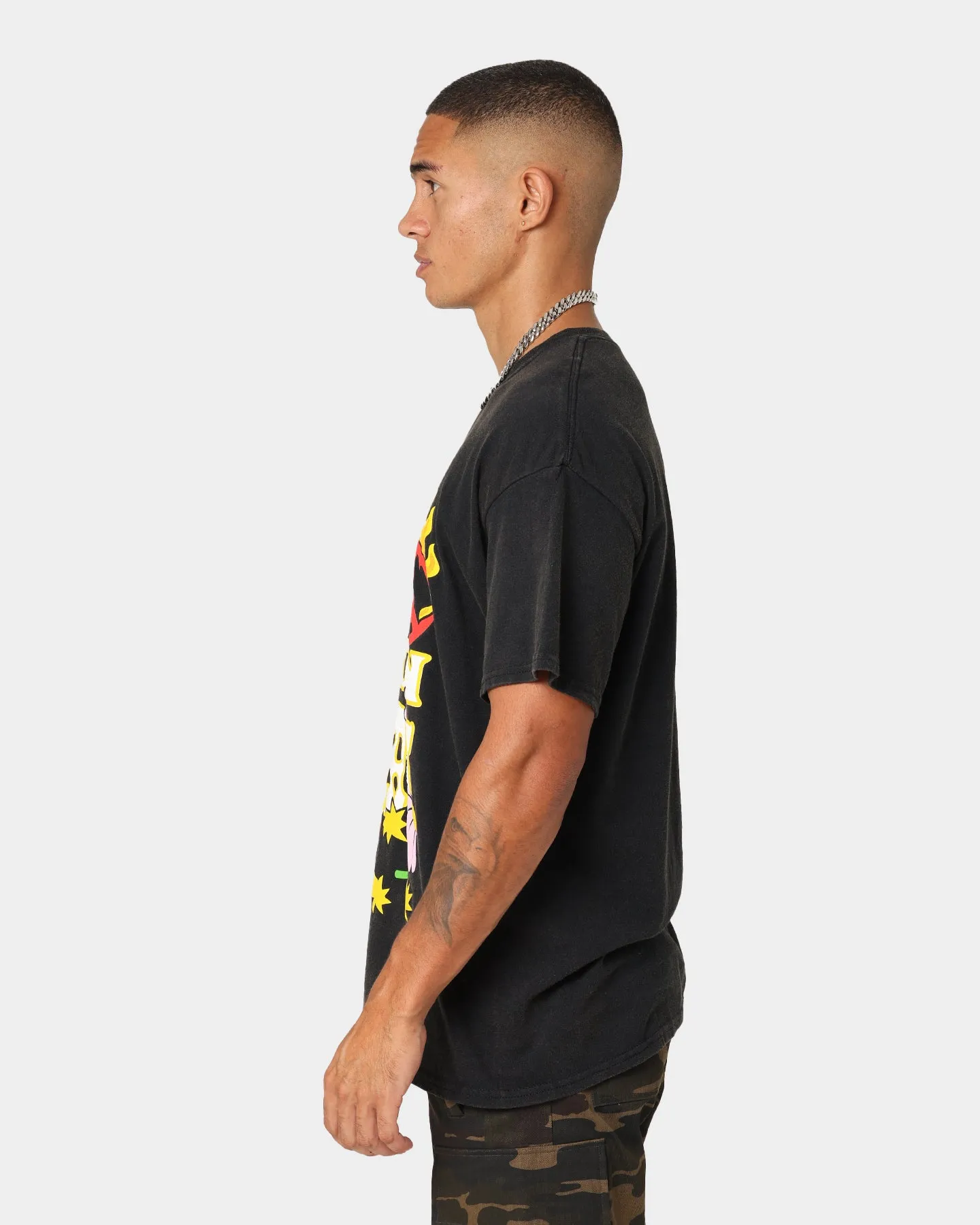 Goat Crew Peace On Earth Vintage T-Shirt Washed Black