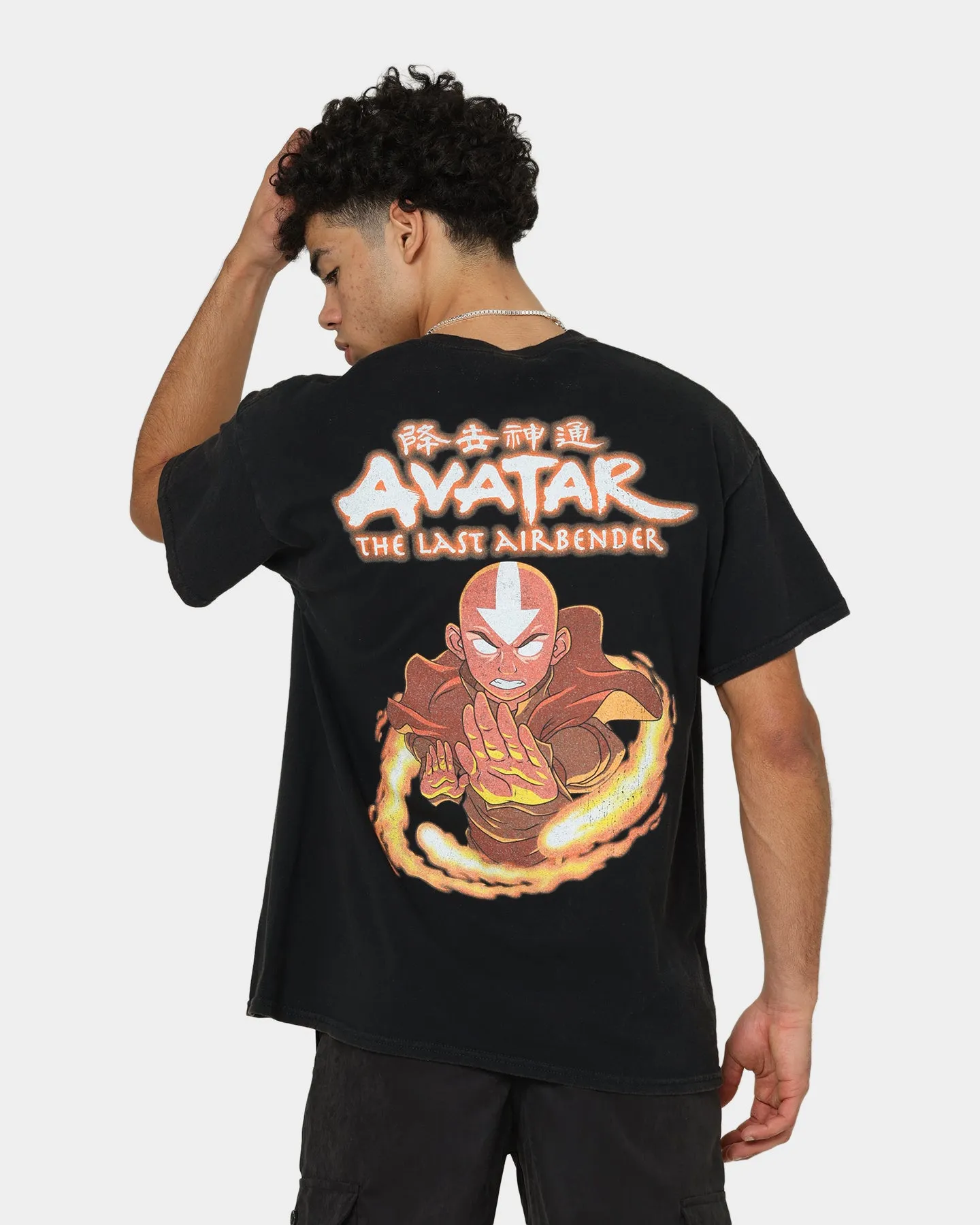 Goat Crew X Avatar: Aang Fire Vintage T-Shirt Washed Black