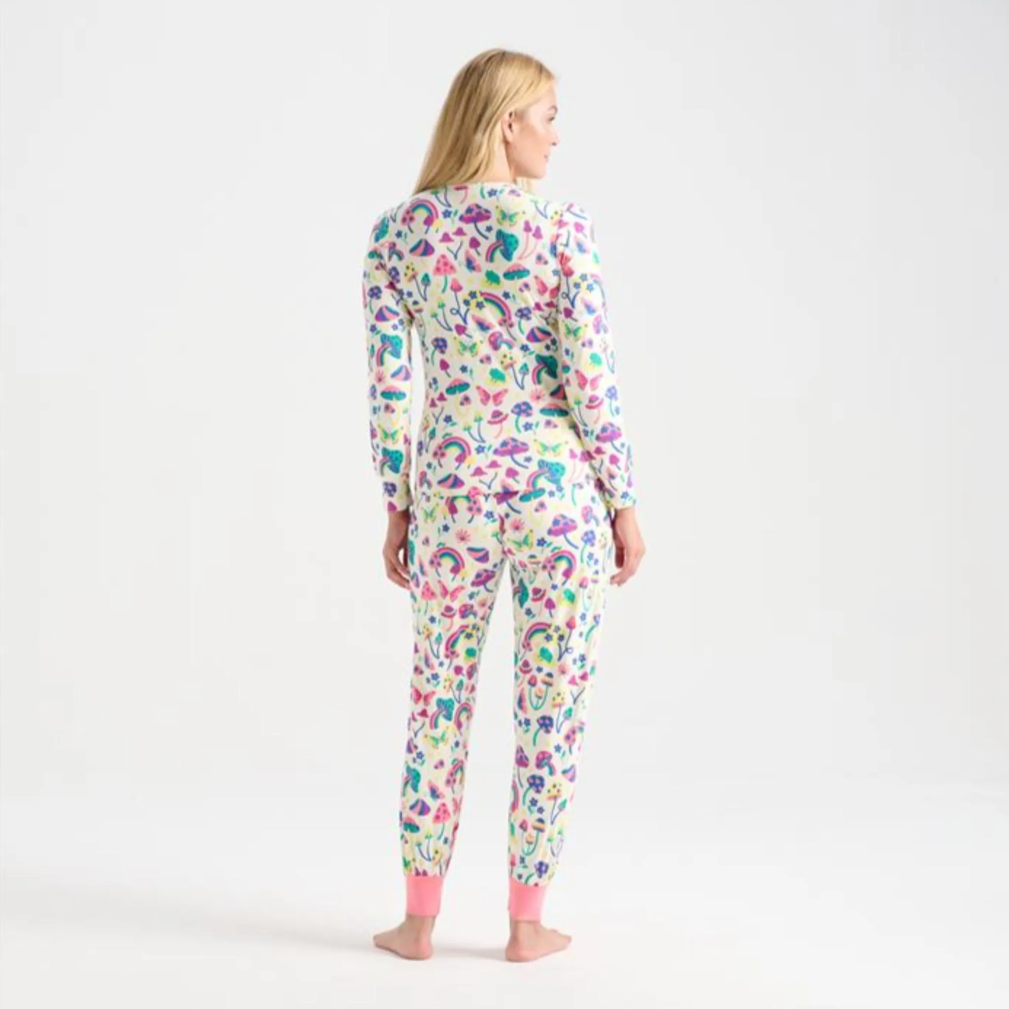 Hatley Groovy Mushroom Girls  Bamboo Pyjama Set - 12 - 16YRS