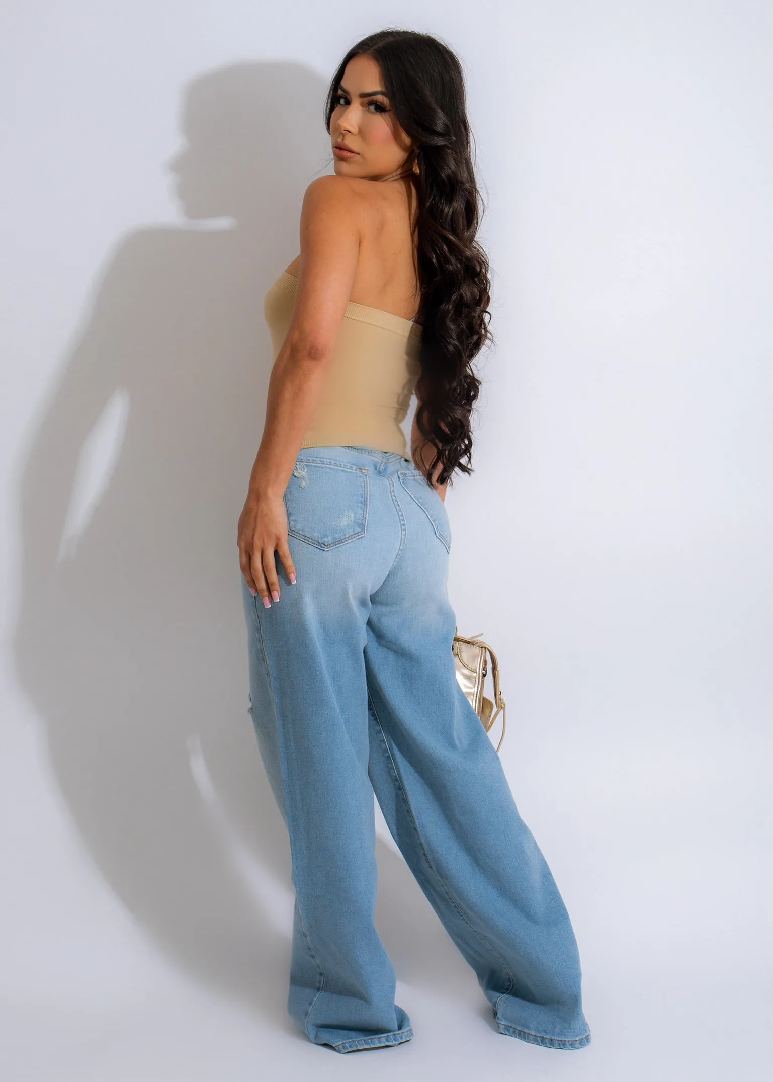 Just Like Body Ribbed Top Nude