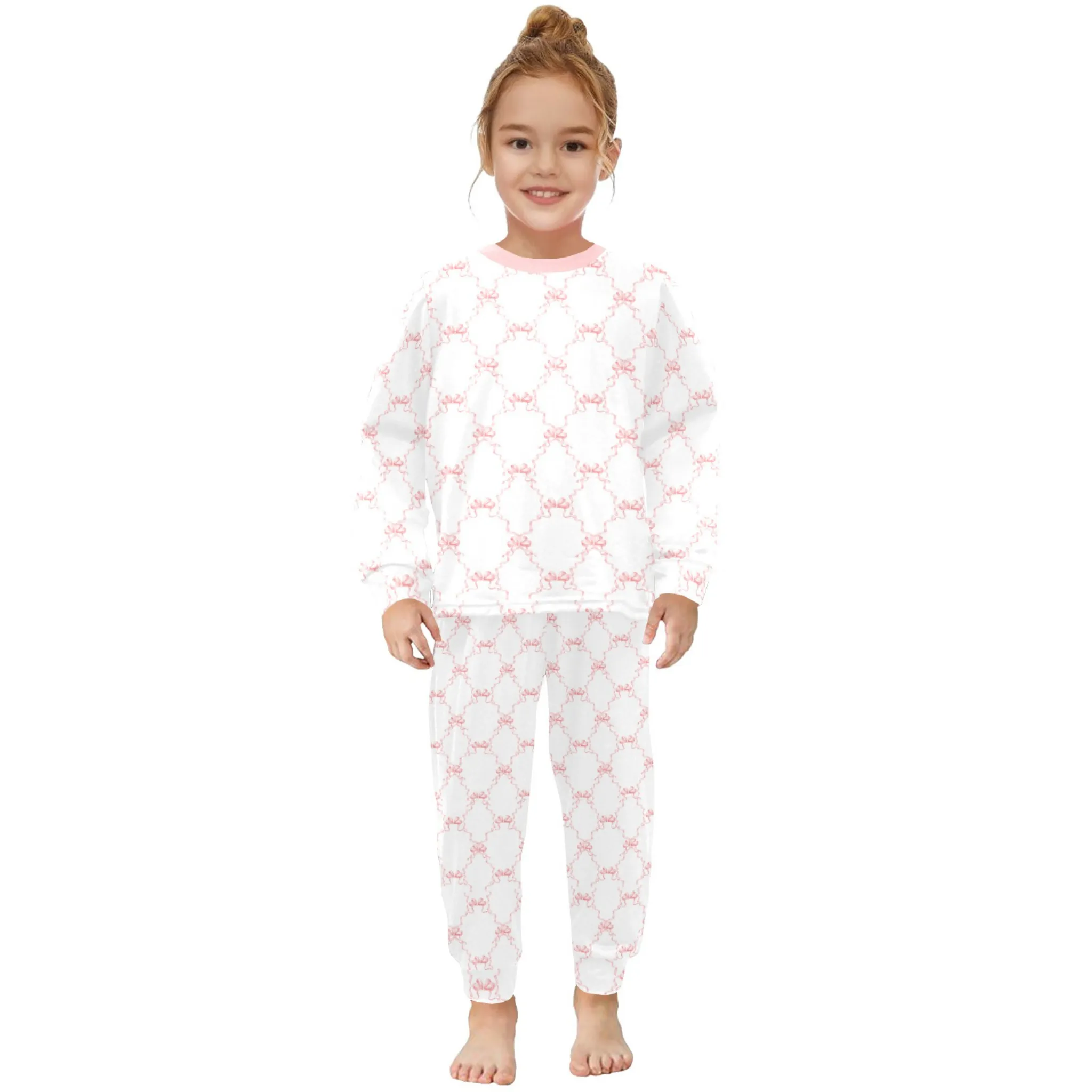 Kennedy Girls' Pajama Set | Soft Long Sleeve Sleepwear for Lounging and Relaxing