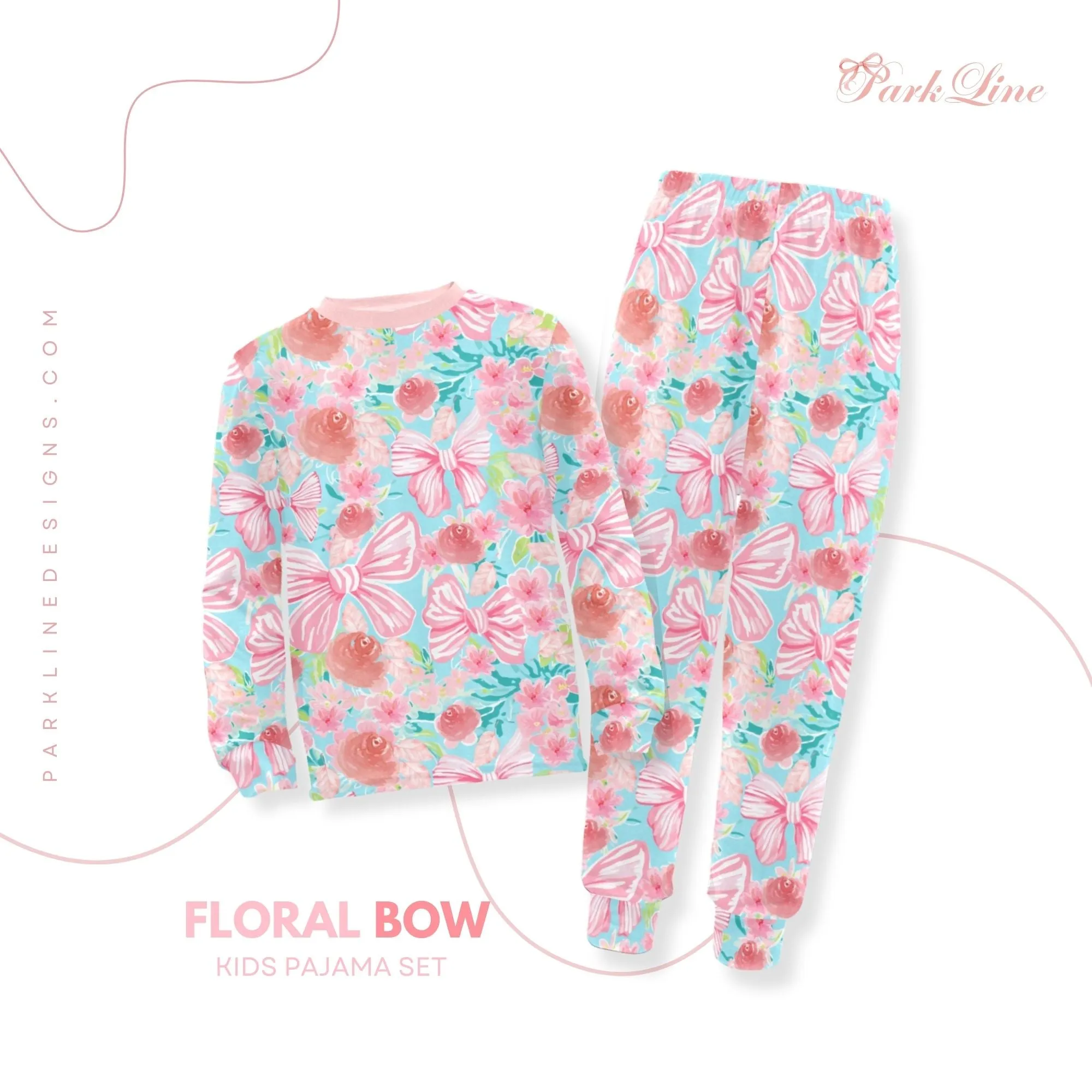 Kennedy Girls' Pajama Set | Soft Long Sleeve Sleepwear for Lounging and Relaxing