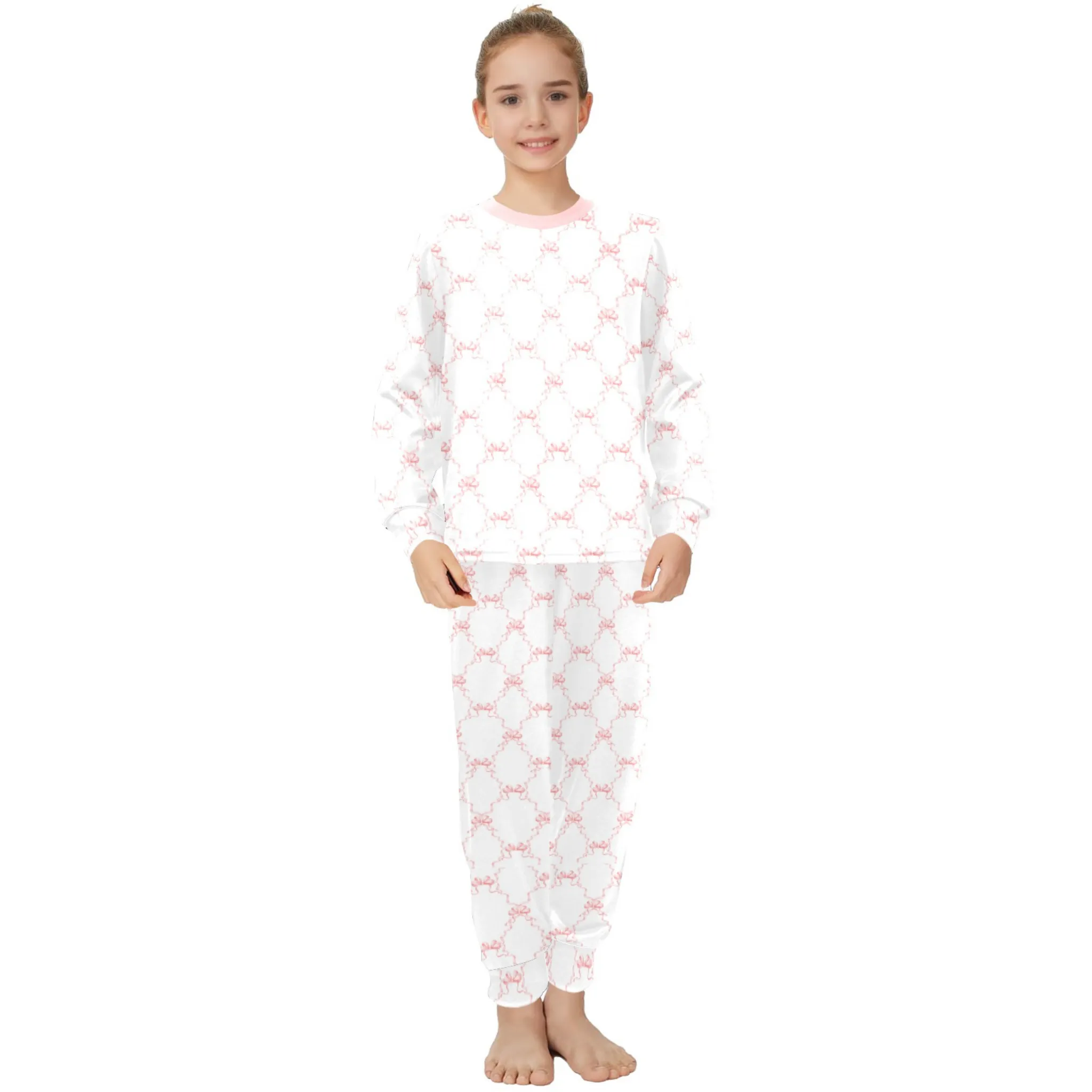 Kennedy Girls' Pajama Set | Soft Long Sleeve Sleepwear for Lounging and Relaxing