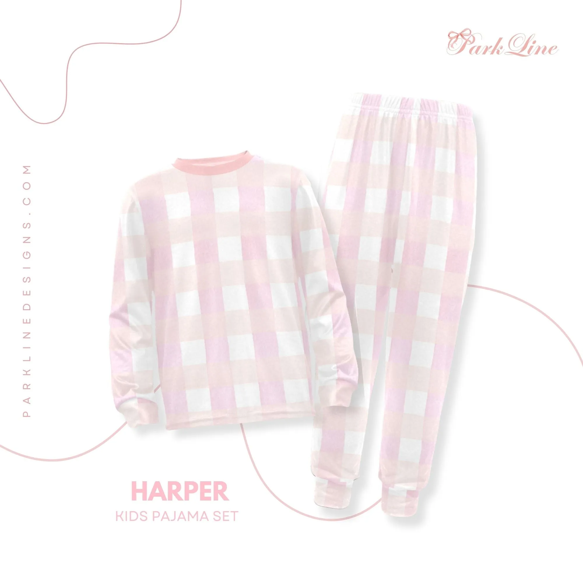 Kennedy Girls' Pajama Set | Soft Long Sleeve Sleepwear for Lounging and Relaxing