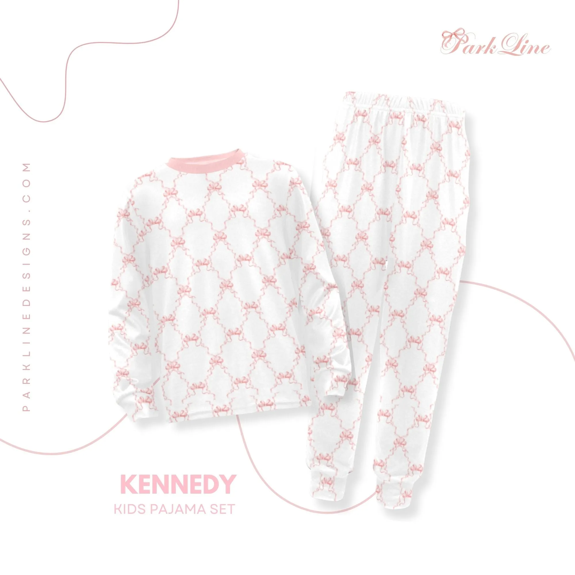 Kennedy Girls' Pajama Set | Soft Long Sleeve Sleepwear for Lounging and Relaxing