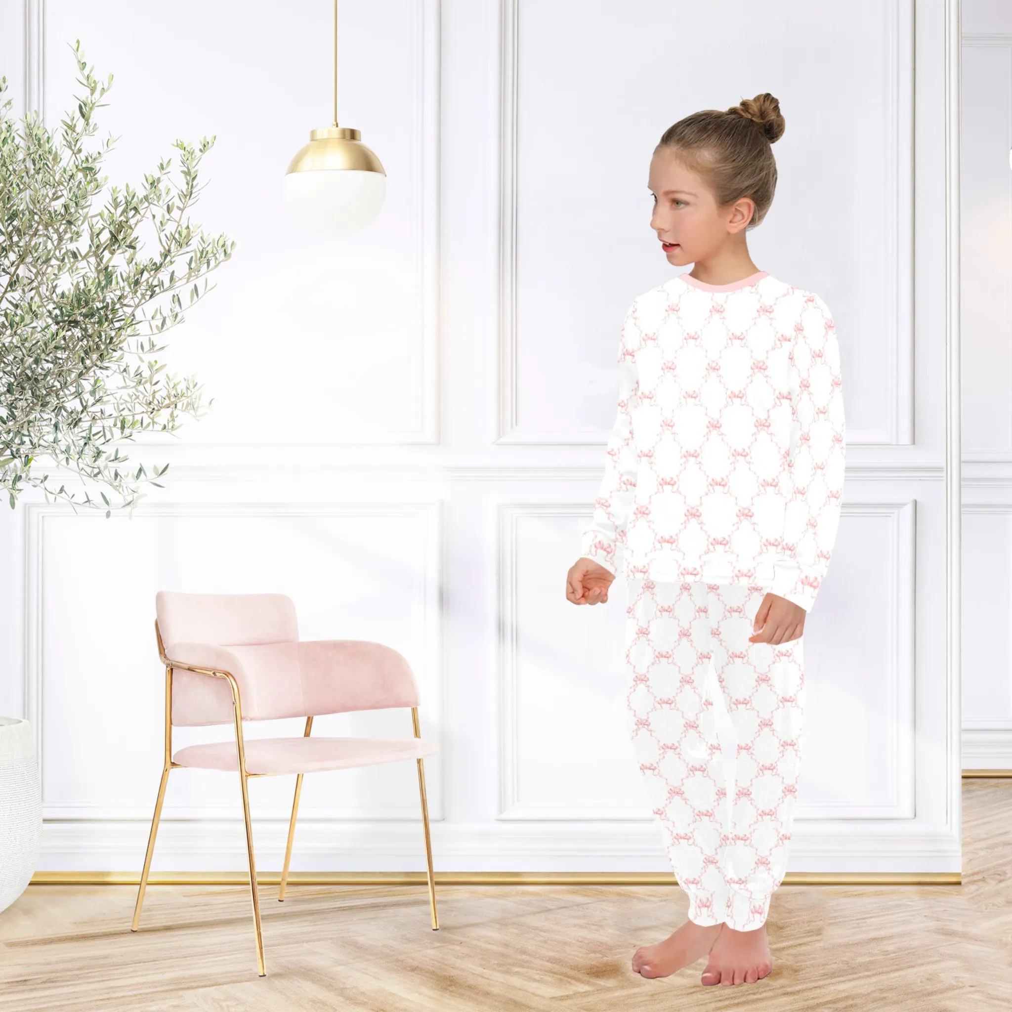 Kennedy Girls' Pajama Set | Soft Long Sleeve Sleepwear for Lounging and Relaxing