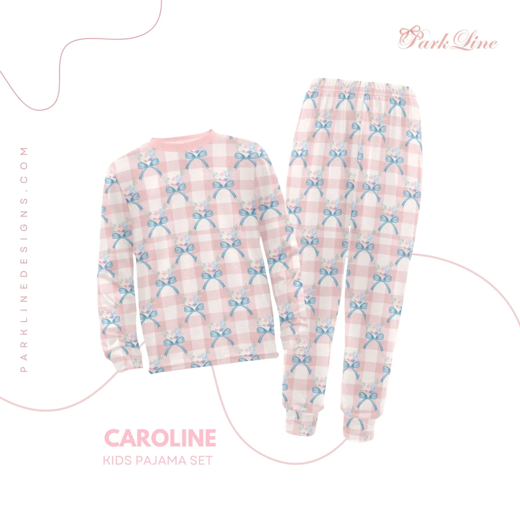 Kennedy Girls' Pajama Set | Soft Long Sleeve Sleepwear for Lounging and Relaxing
