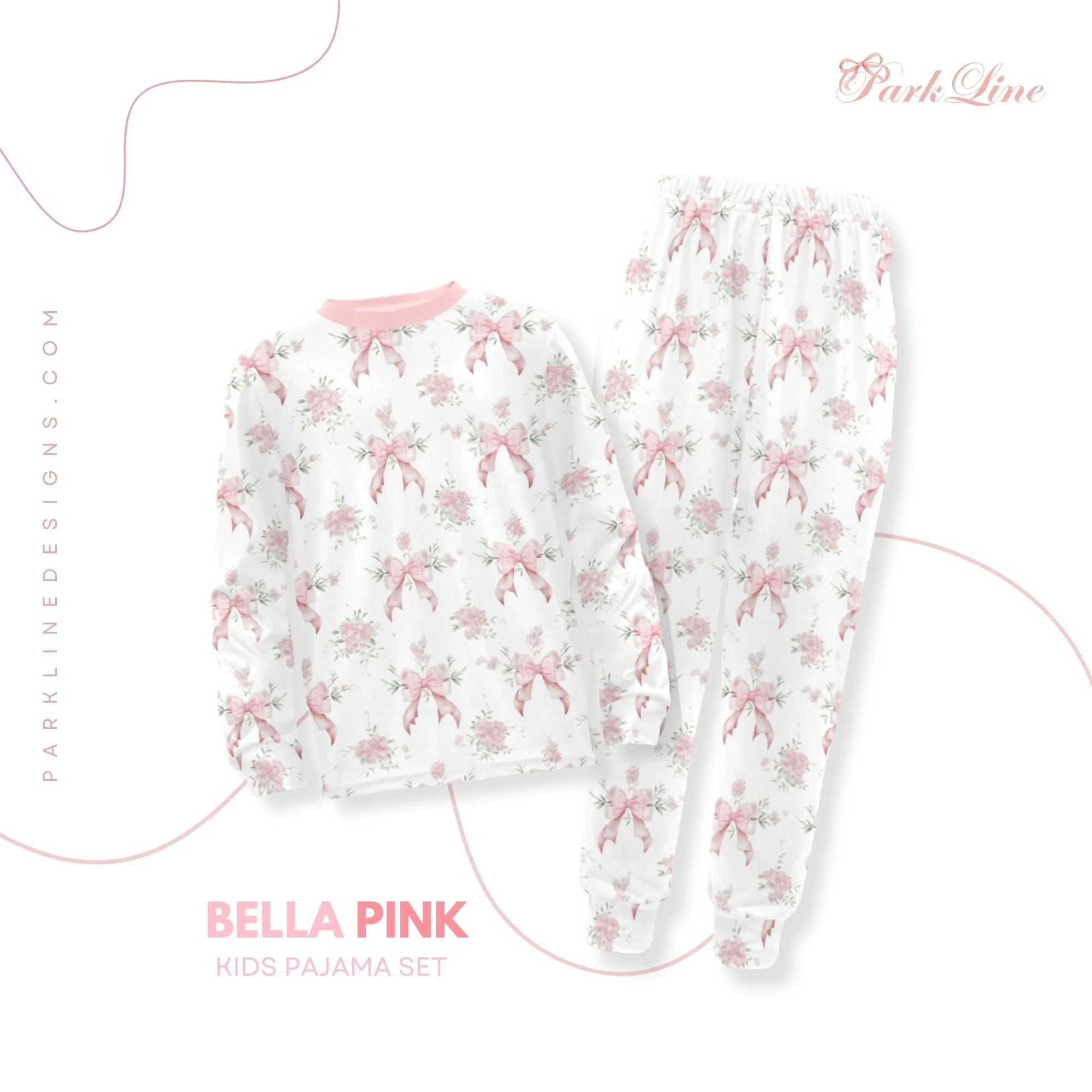 Kennedy Girls' Pajama Set | Soft Long Sleeve Sleepwear for Lounging and Relaxing