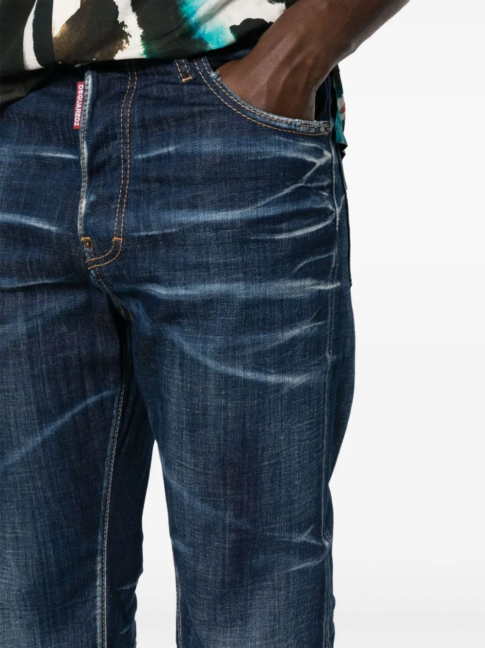 mid-rise skinny jeans