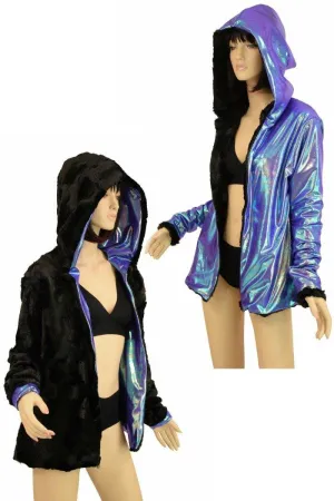 Minky Faux Fur Long Jacket