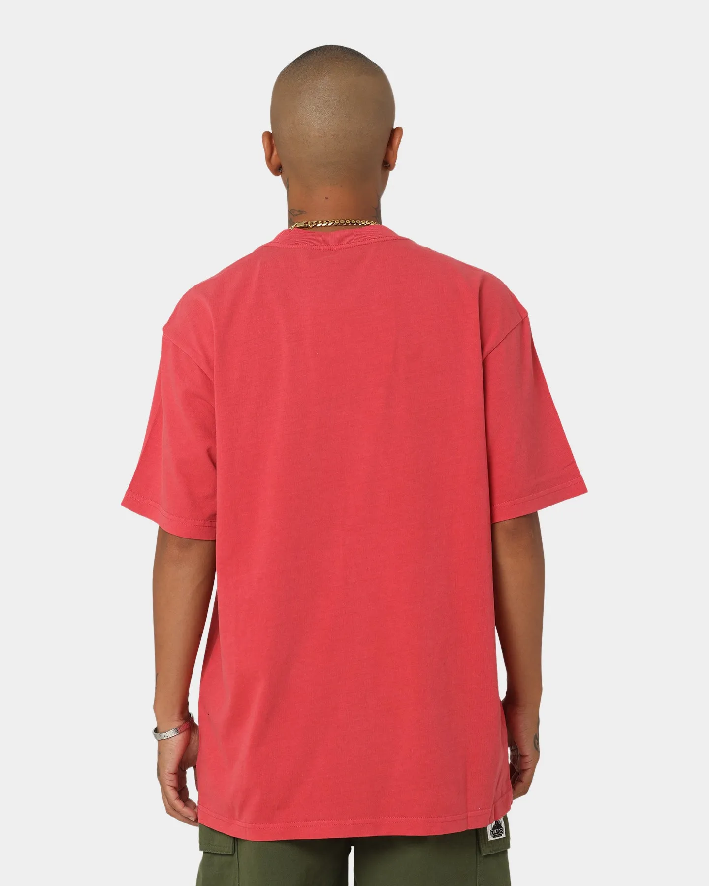 Mitchell & Ness Chicago Bulls Incline Stack Vintage T-Shirt Faded Red