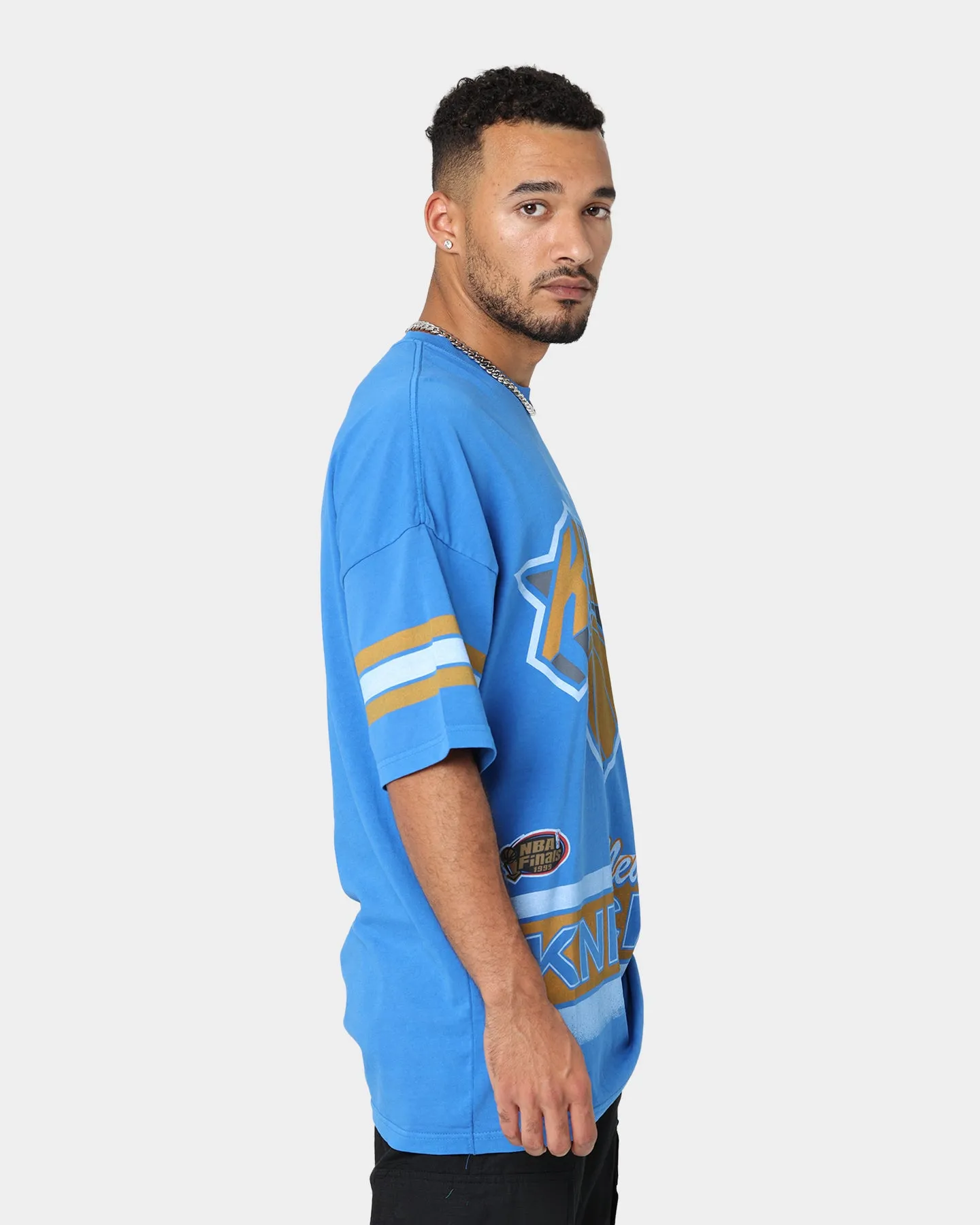 Mitchell & Ness New York Knicks Vintage Conference T-Shirt Faded Royal