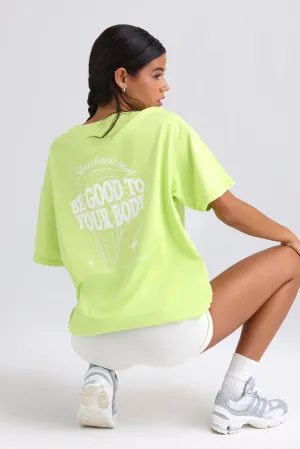 Oversized Short-Sleeve T-Shirt in Key Lime