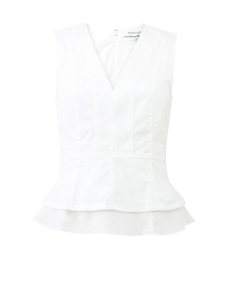 Peplum V-Neck Top