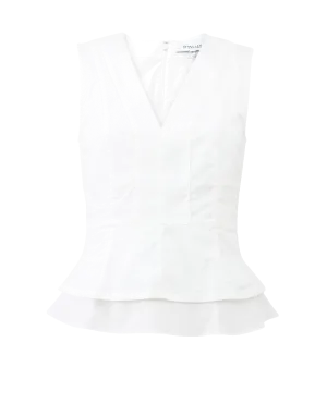 Peplum V-Neck Top