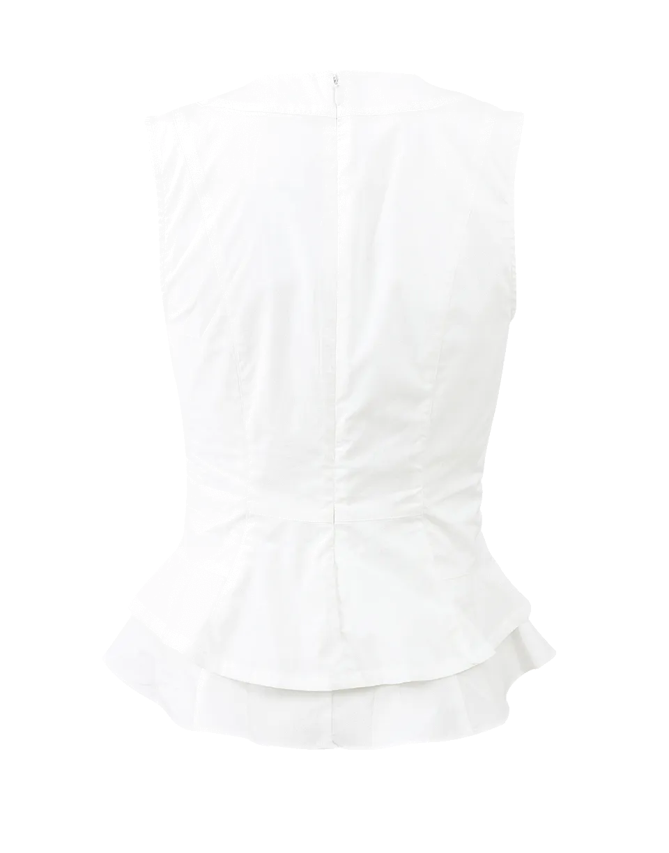 Peplum V-Neck Top