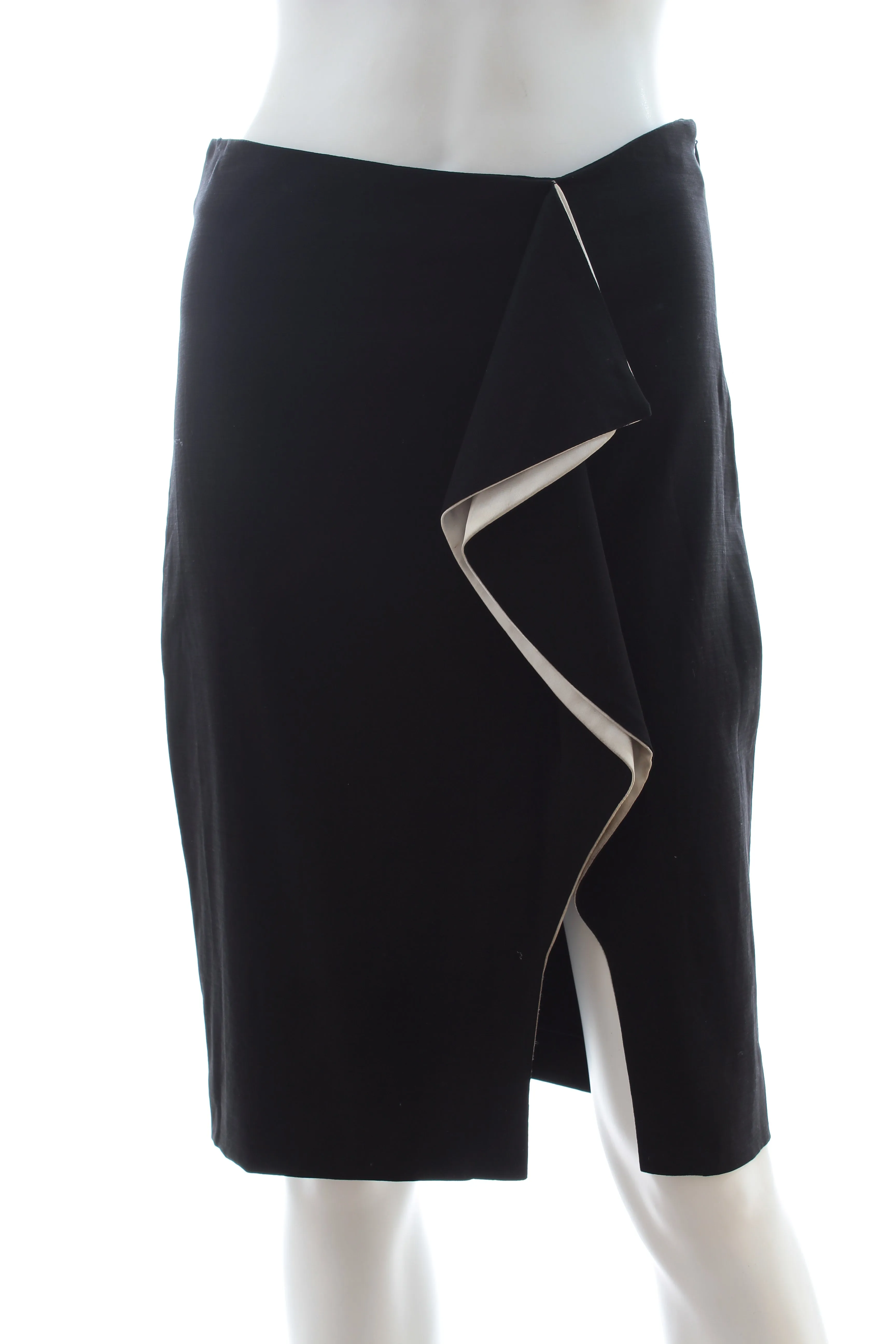 Prabal Gurung Ruffle-Front Pencil Skirt
