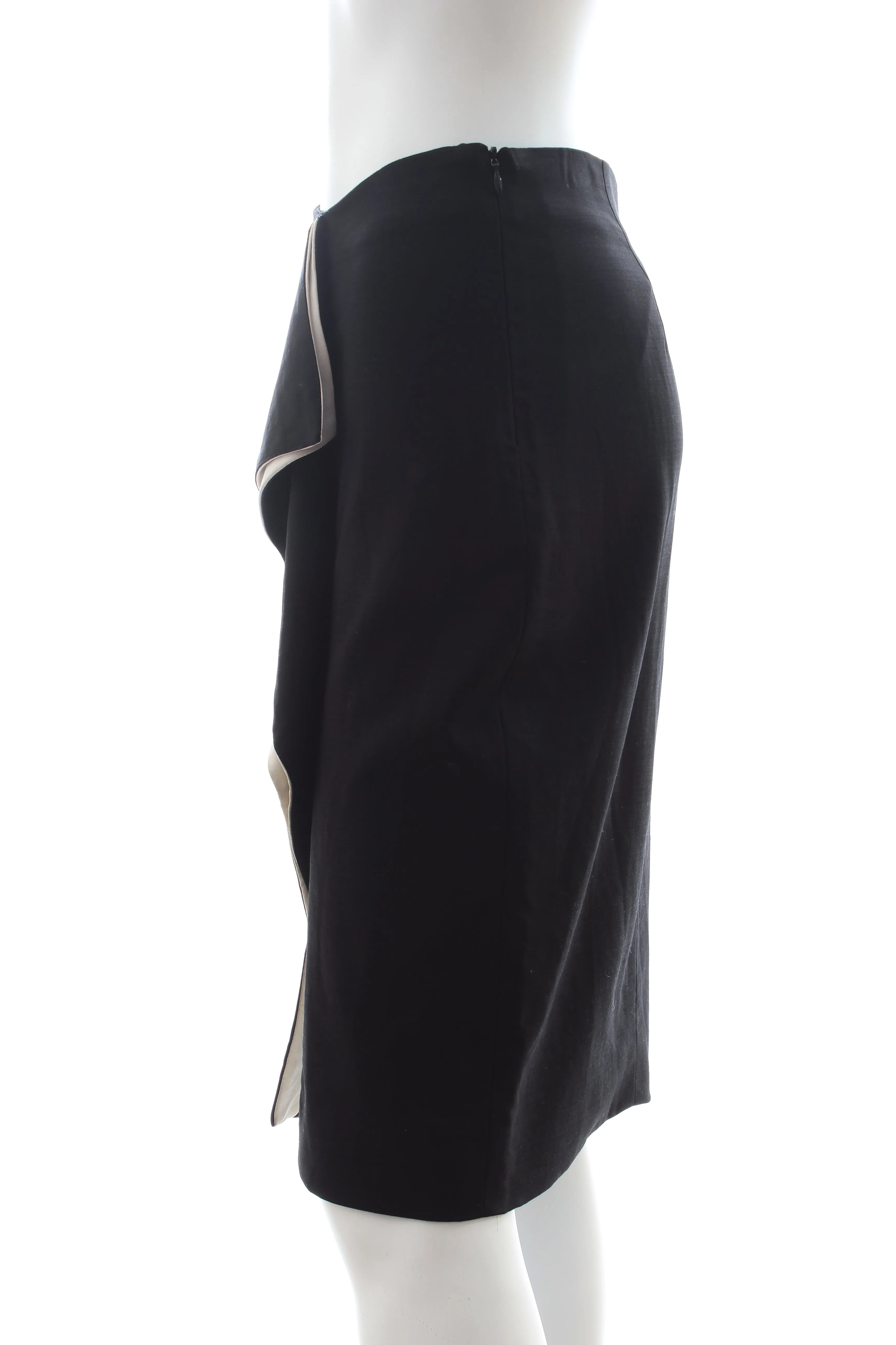 Prabal Gurung Ruffle-Front Pencil Skirt