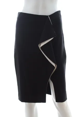Prabal Gurung Ruffle-Front Pencil Skirt