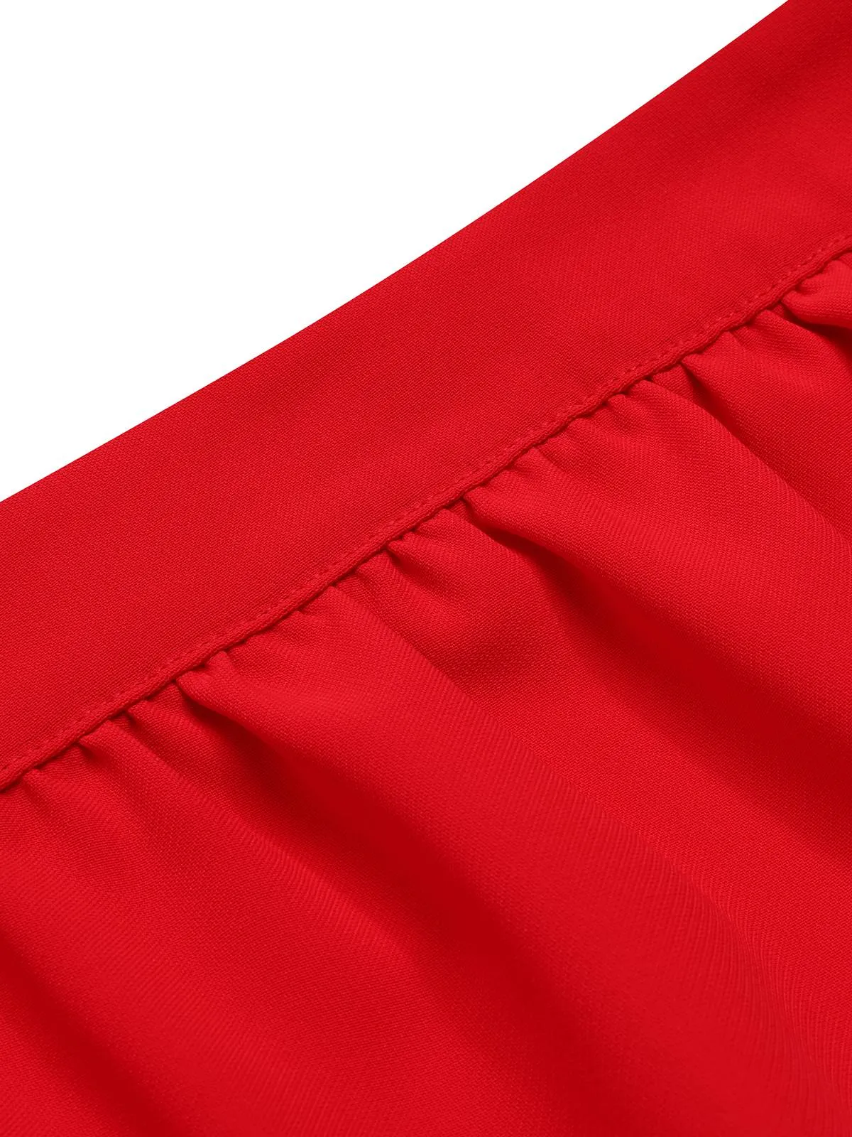 [Pre-Sale] 2PCS Red 1960s Dots Lapel Top & Pencil Skirt