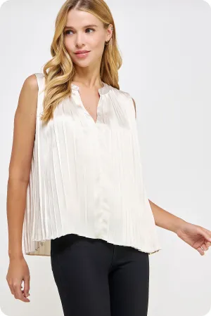 Raven Pleated Top