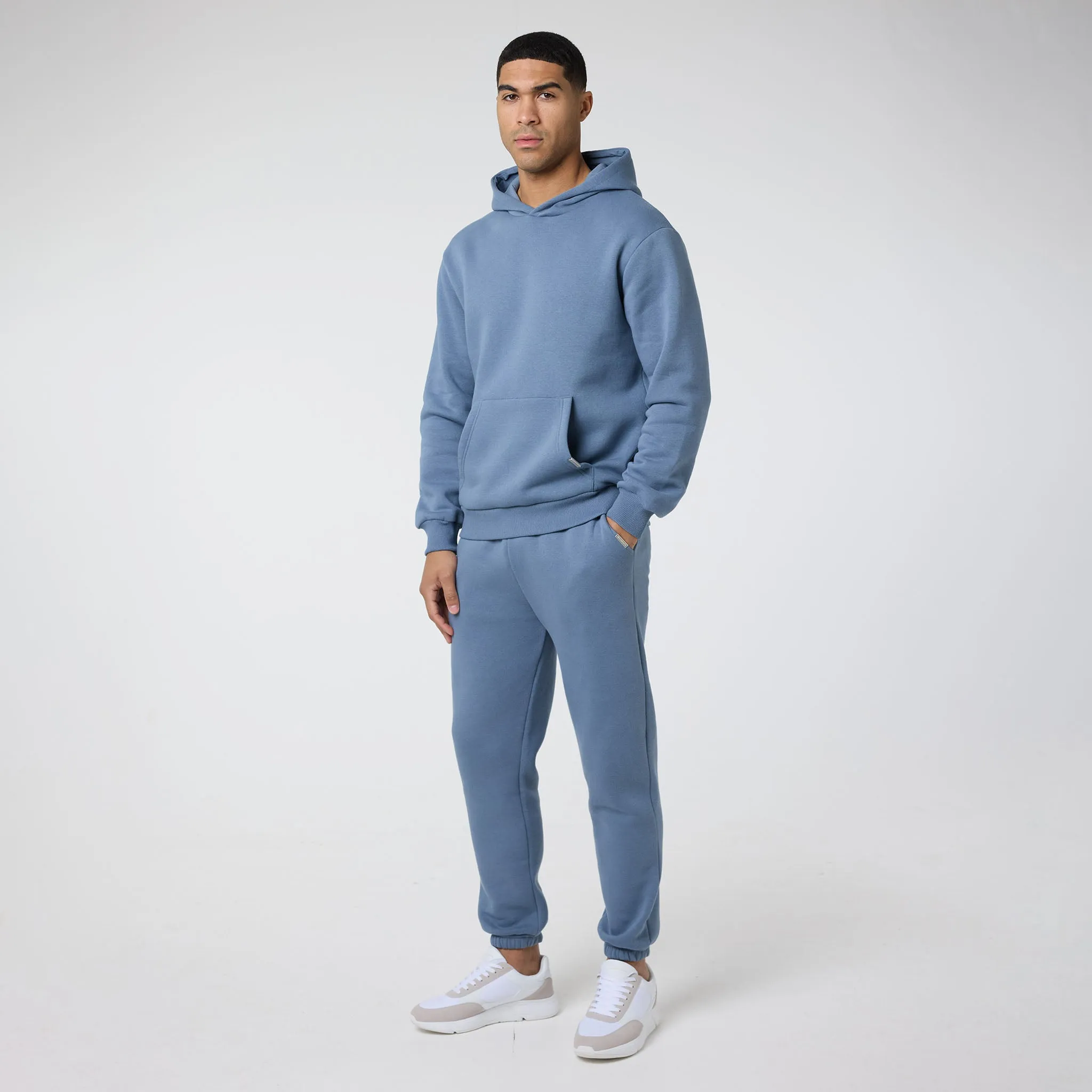 Relaxed Fit Tracksuit | Dusty Steel Blue