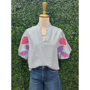 Seashell Puff Sleeve Top