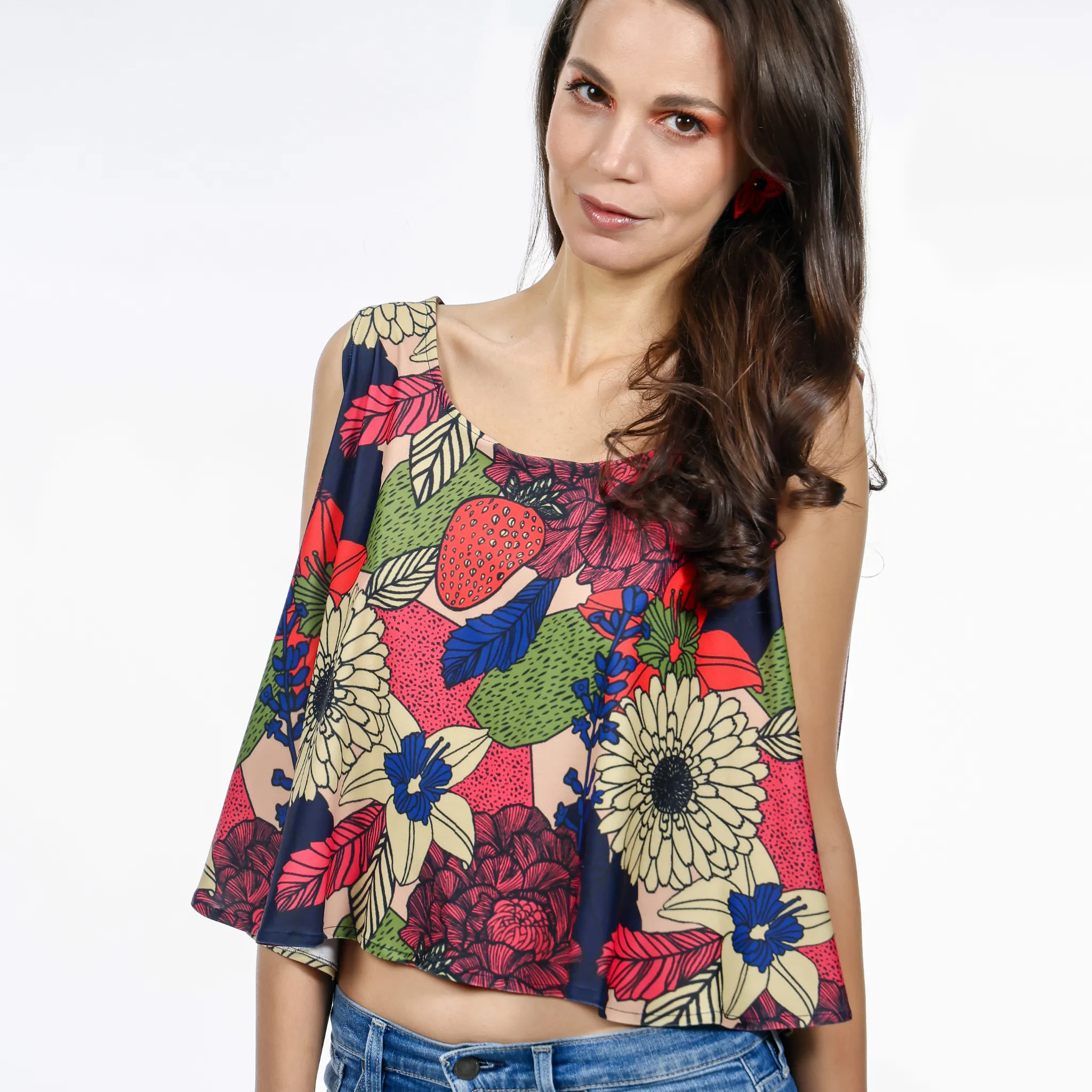 Sleeveless casual top